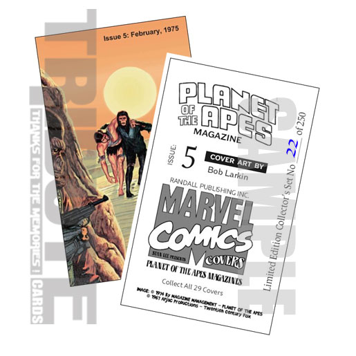 Planet of the Apes Magazine cover art trading cards COMPLETE SET of 30 CARDS 